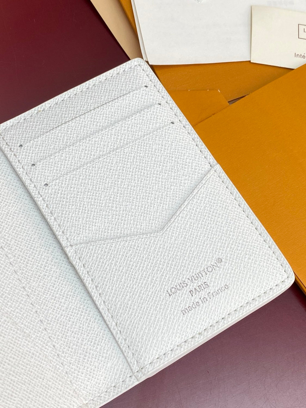 Louis Vuitton Men's Solid Color Logo Print Holiday Sports Series Leather Card Holder Wallet Bag Bags #77332