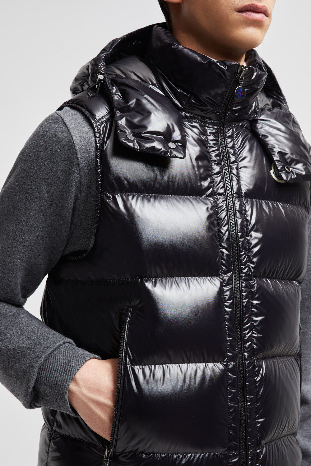 Moncler Bormes Men's Short Down Waistcoat Trend Simple Commuter Vest Jacket Fashion Zip Leisure Hooded Down Jacket Clothing  #71665