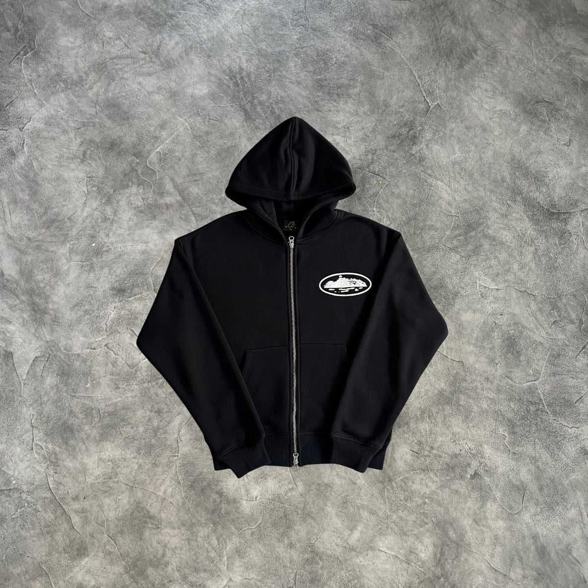 Corteiz Zip-Up Hoodie Black