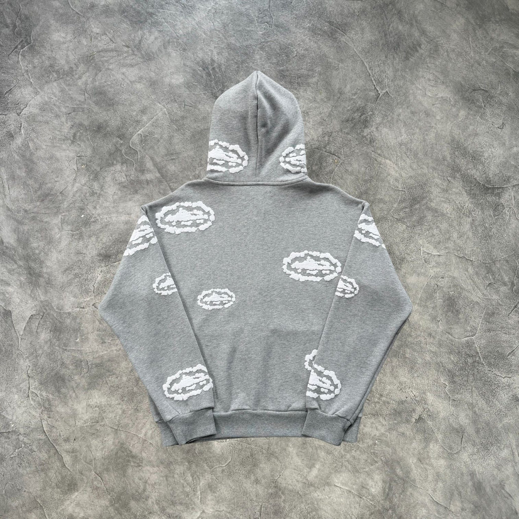 Corteiz Clouds Zip-Up Tracksuit Grey