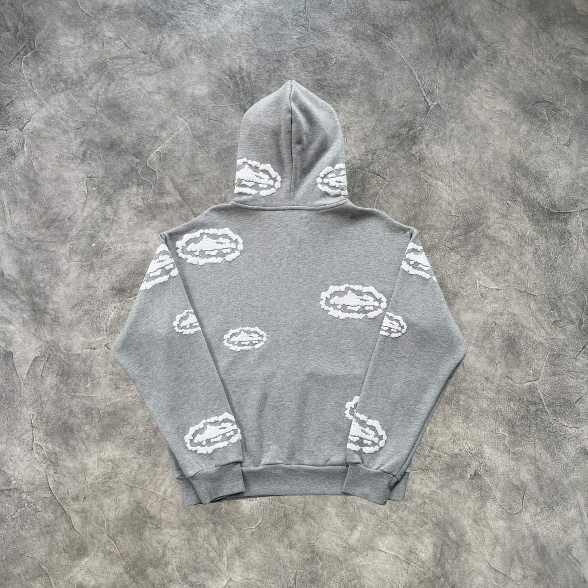 Corteiz Clouds Zip-Up Tracksuit Grey