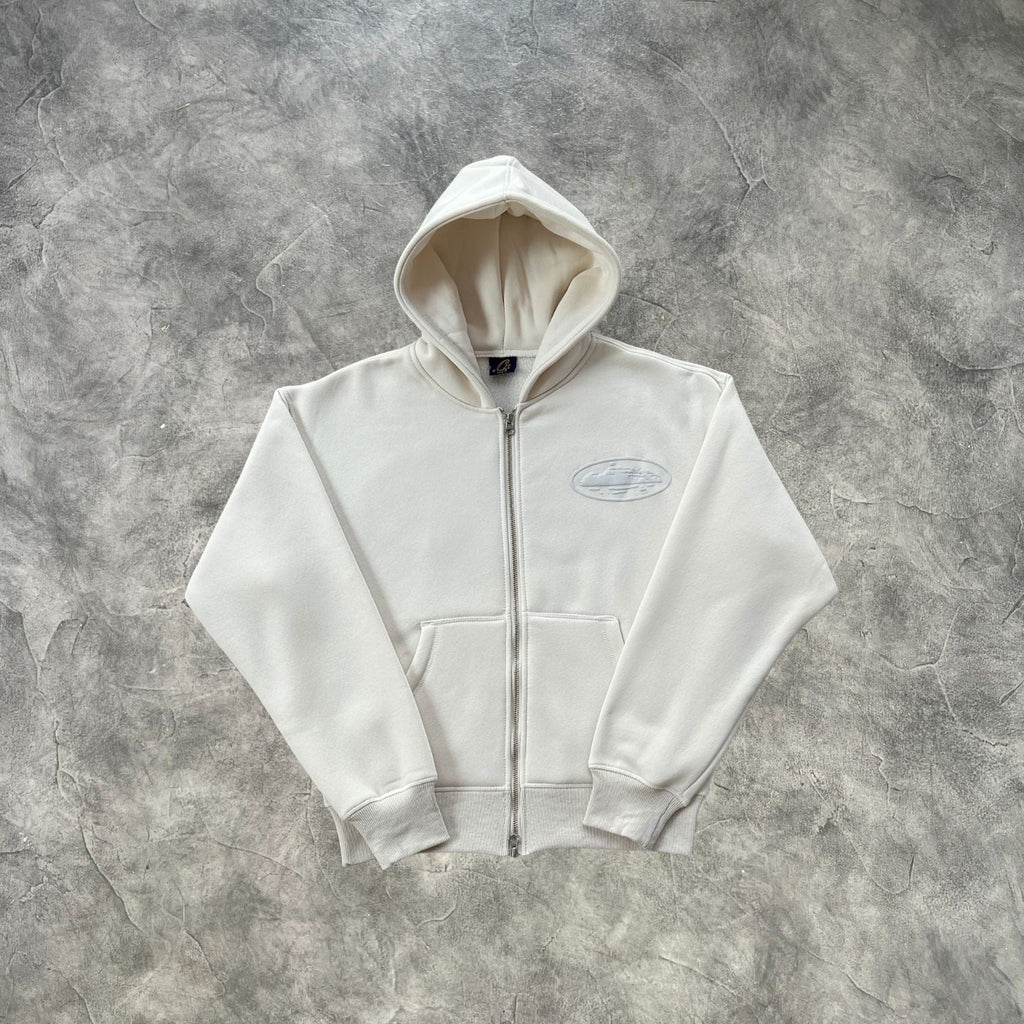 Corteiz Zip-Up Tracksuit Off White