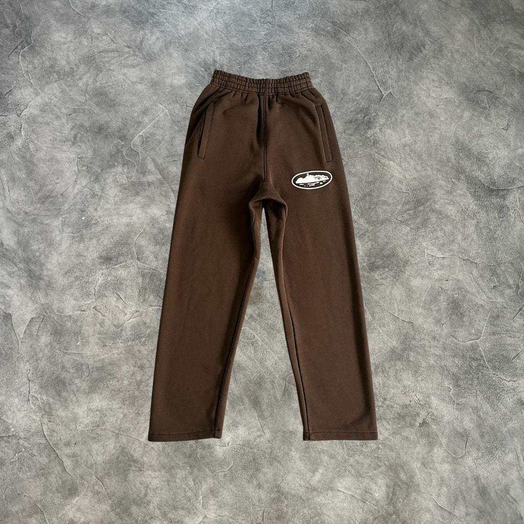 Corteiz Straight Sweatpants Brown