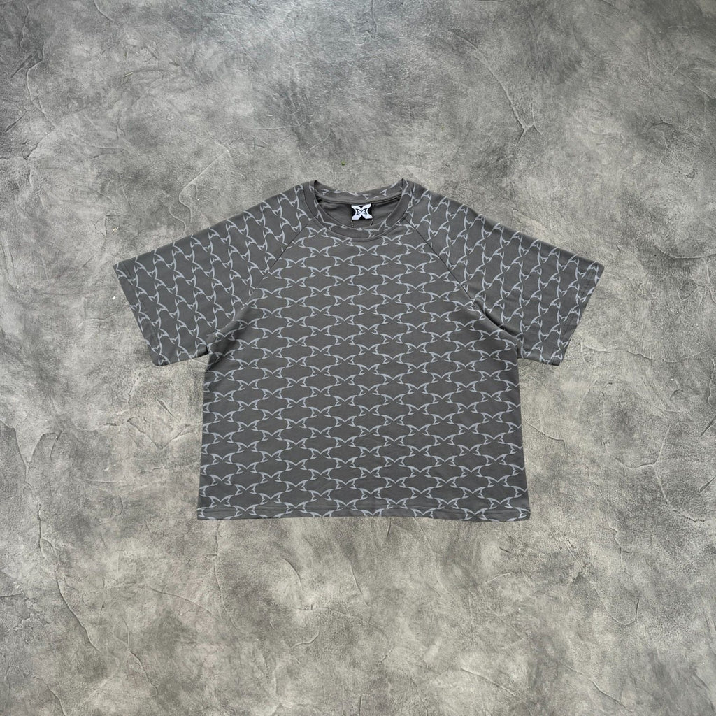 Mertra Full Printed T-Shirt Grey