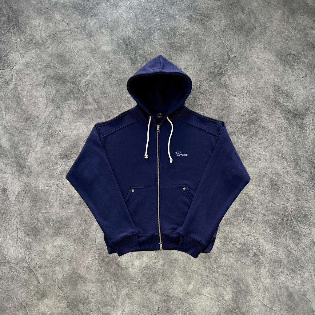 Corteiz Evil Zip-Up Tracksuit Navy Blue