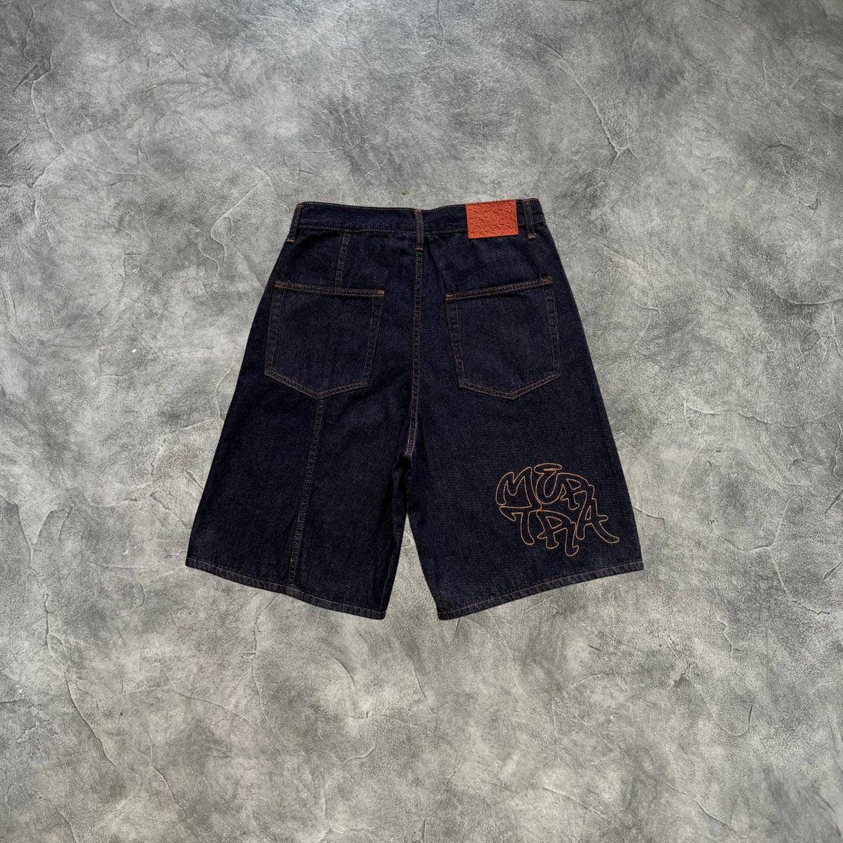 Mertra Denim Shorts Navy Blue