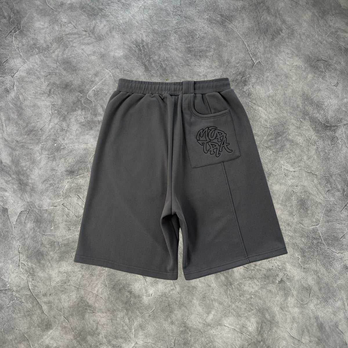 Mertra Crosshatch Shorts Dark Grey