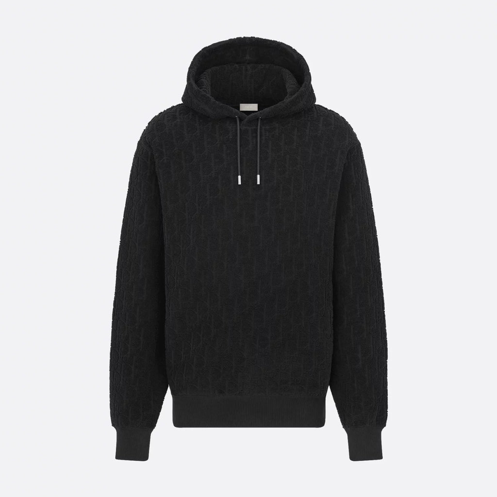 Dior Men's Spring/Autumn Solid Colour Letter Jacquard Drawstring Long Sleeve Hoodie Hooded #77724