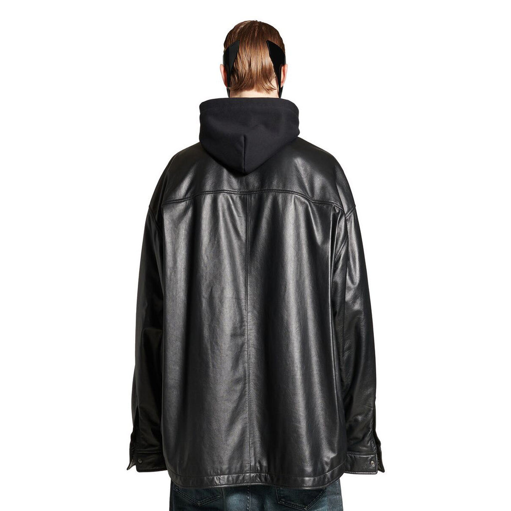 Balenciaga Men's And Women's Spring/Fall Fashion Casual Solid Color Logo Embroidered Hooded Oversized Zipper Long Sleeve Jacket Outerwear Jacket #78576