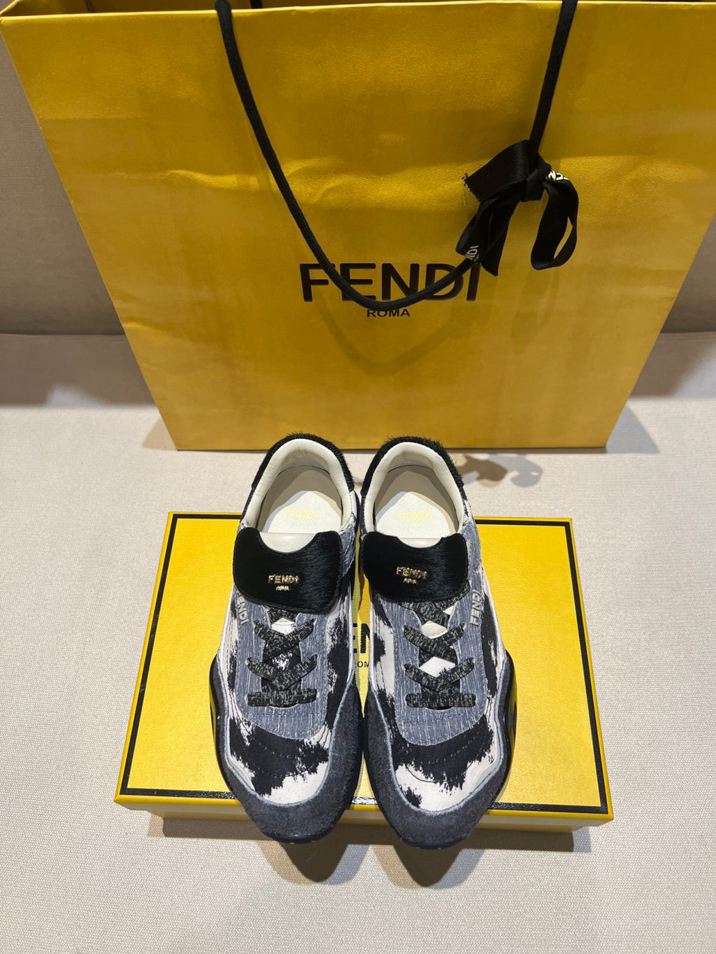 FENDI Fendi Wave Pulse Technical fabric Black #335704