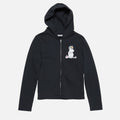 Acne Studios X Moomin Artist Tove Jansson Cartoon Print Fashion Trend Black Hooded Zipper Sweatshirt High Street Style Fall/winter Ngvp #2654