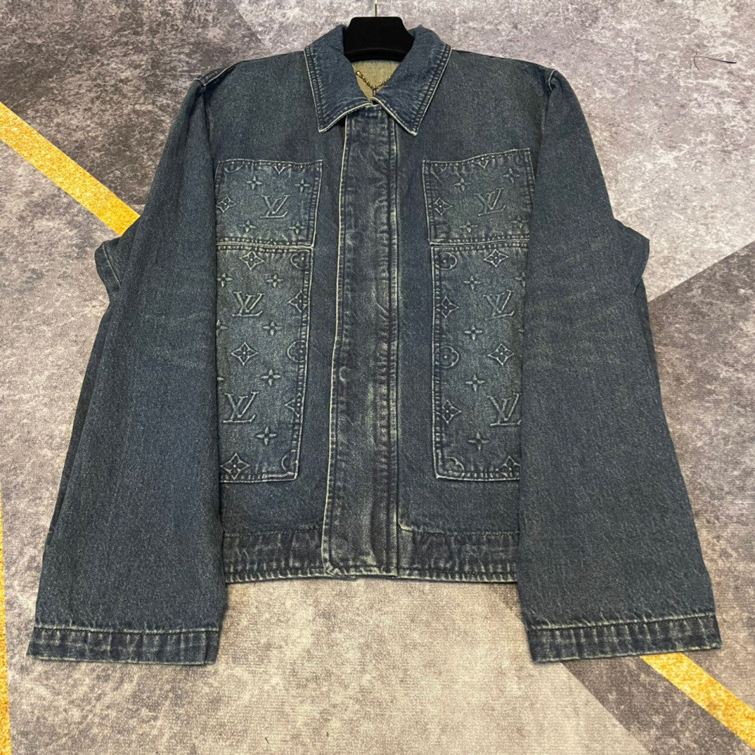 LouisVuitton Spring And Autumn Long Sleeved Denim Coat and Pants Set #94515
