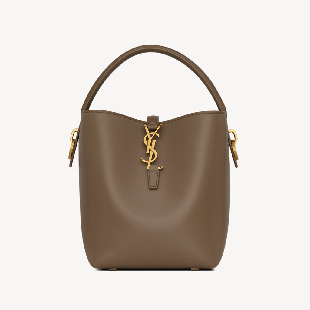 Saint Laurent Women's LE 37 Logo Hook Buckle mini Small Glossy Solid Color Bucket Bag Suede Leather Handbags Casual Bags 7490362R20W9207 #81334