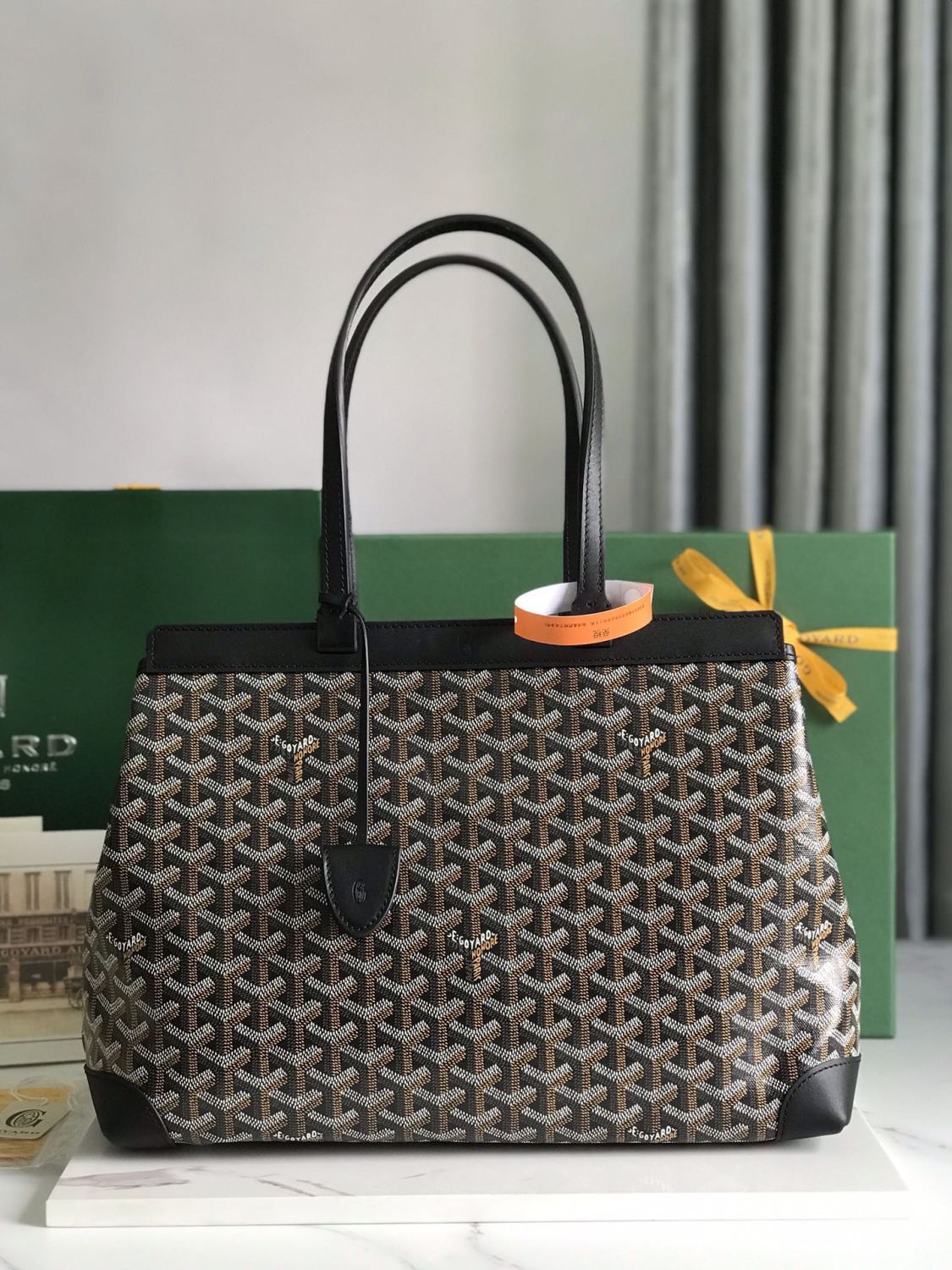 Goyard Bellechasse Biaude Small Tote Bag Commuter Series Everyday And Business Commuting Handbag/shoulder Bag Sandstone Y-shaped Graffiti Bag Bags #196803