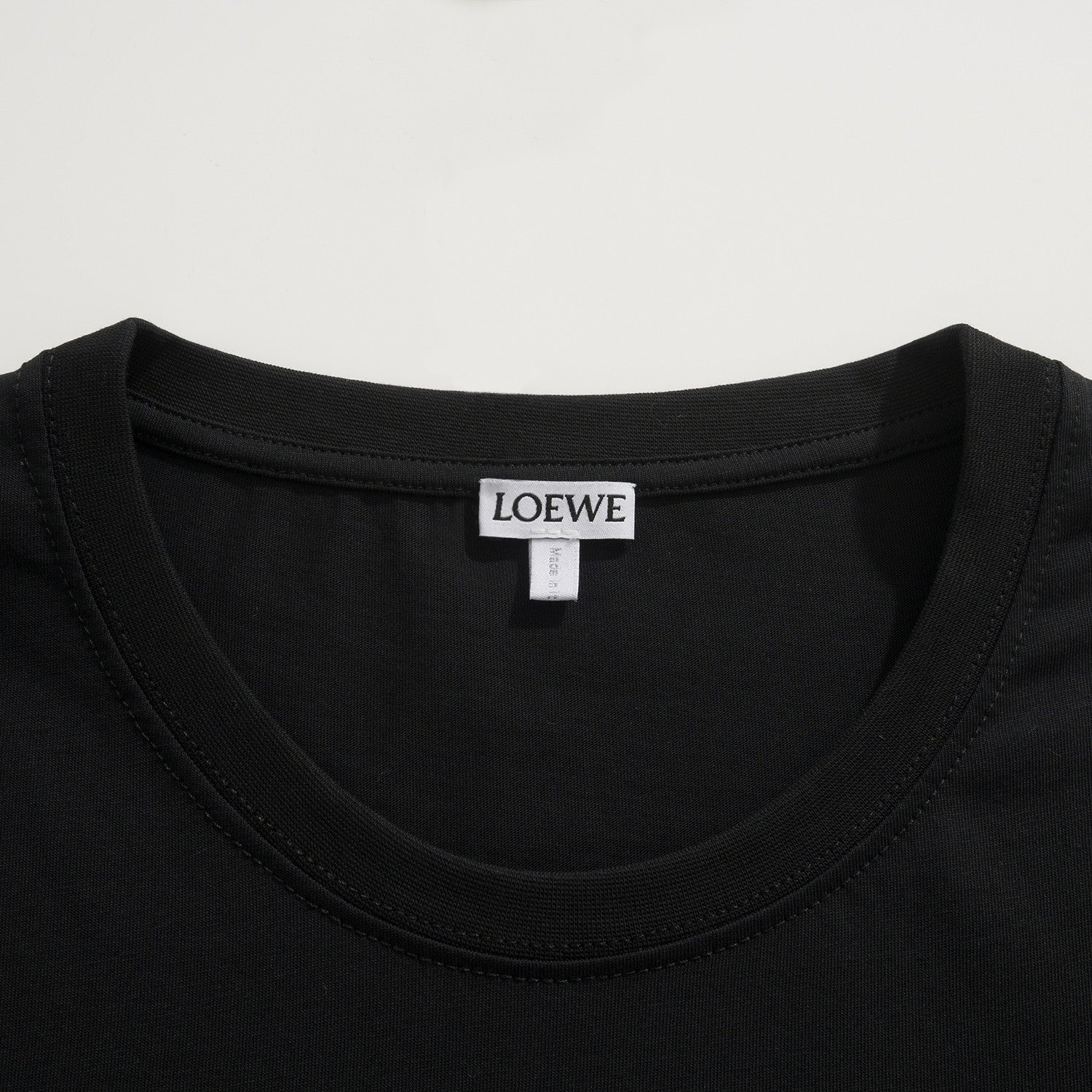 Loewe Men's And Women's Summer Embroidered Letter Print Round Neck Cotton Short Sleeved T-shirt #77249