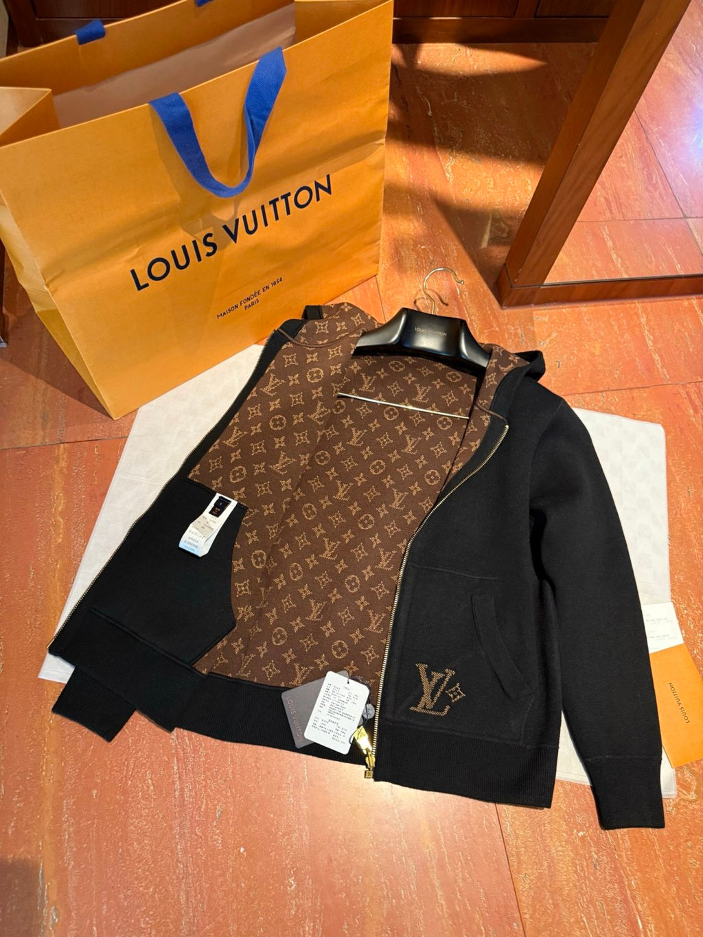 Louis Vuitton Monogram Reversible Double Face Hooded Blouson #333583