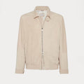 Brunello Cucinelli Men's Fall And Winter Suede Aviator Jacket Zipper Lapel Fashion Casual Gentleman Jacket Ngvp #9115
