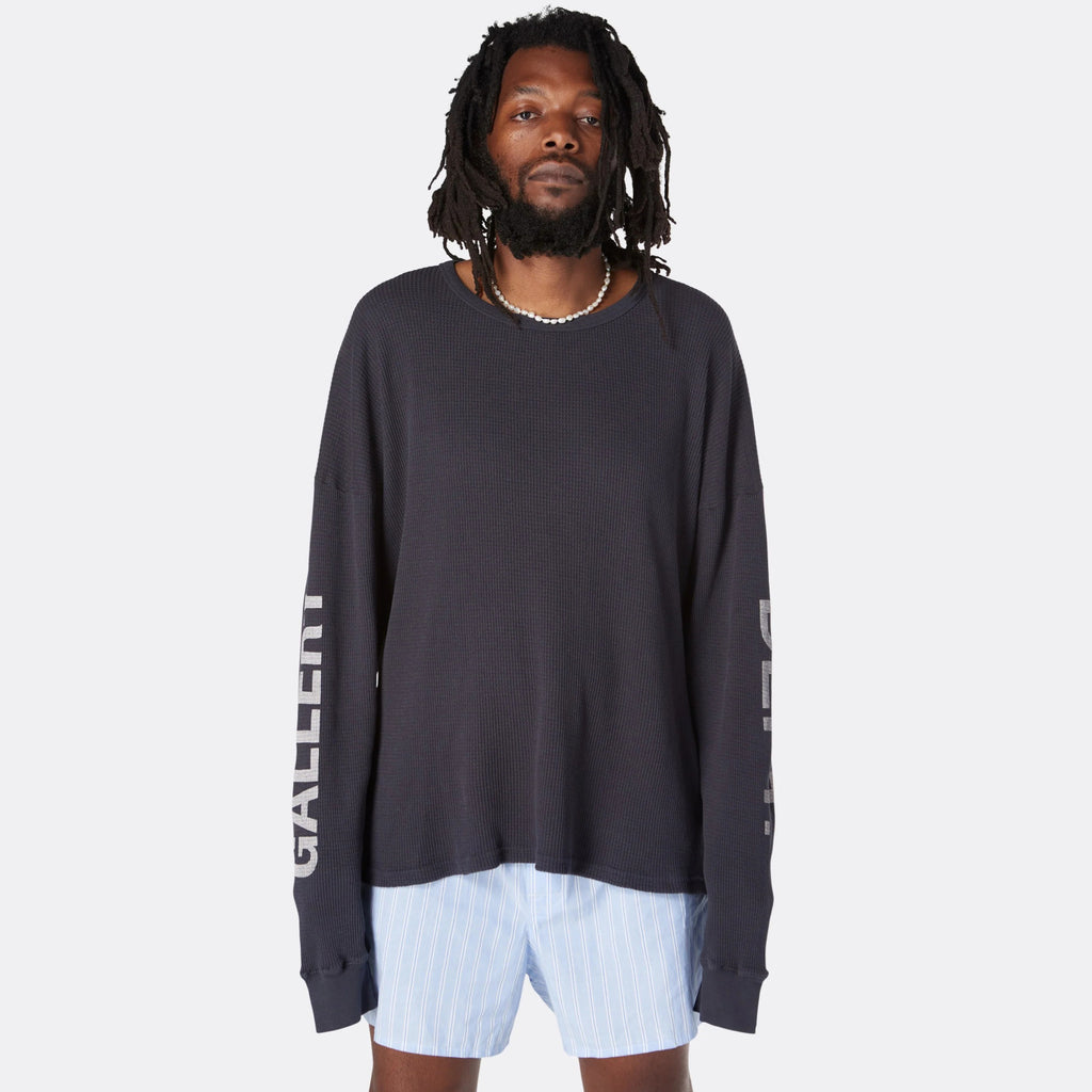 Gallery Dept Men's and Women's Spring and Autumn Letters Retro Washed Round Neck Cotton Pullover Long Sleeve Knit Sweater #99262