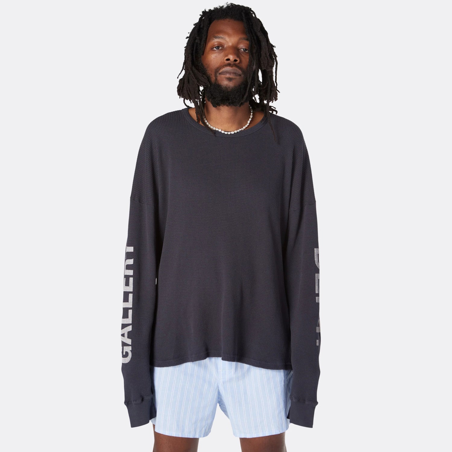 Gallery Dept Men's and Women's Spring and Autumn Letters Retro Washed Round Neck Cotton Pullover Long Sleeve Knit Sweater #99262