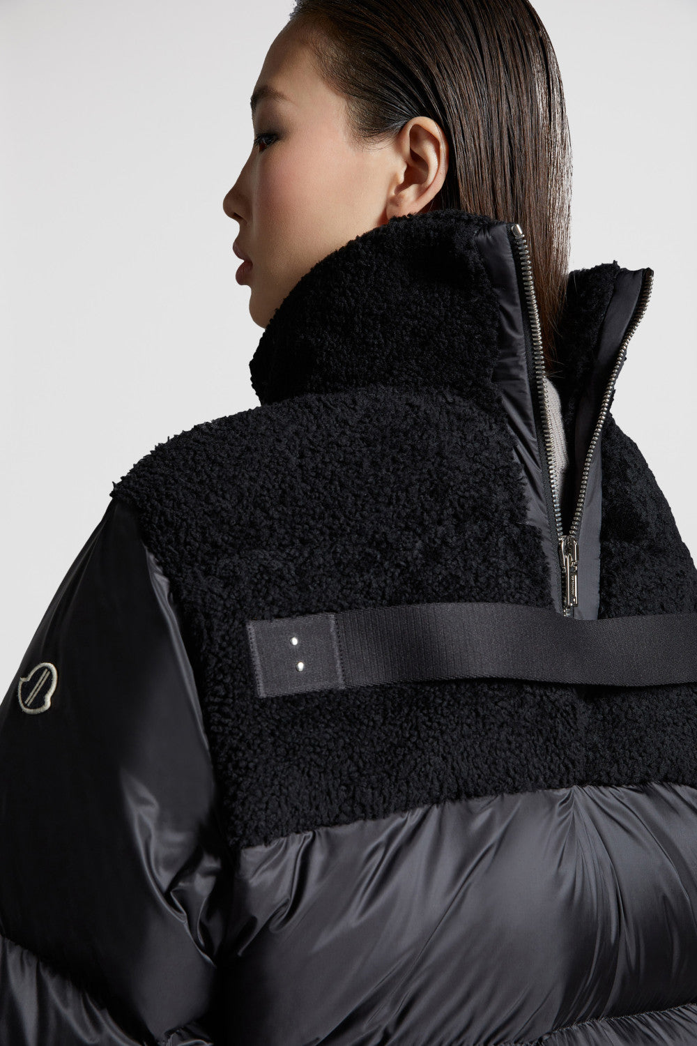 Moncler Cyclopic Men's And Women's Wool Collar Short Down Jacket #333060