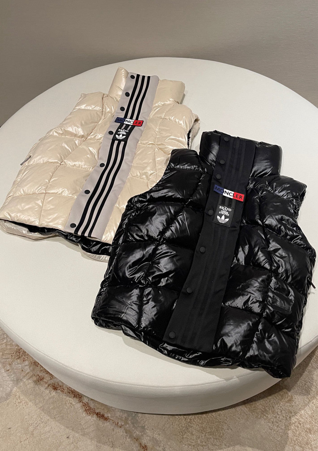 Moncler Men's And Women's Winter Bozon Single-Breasted Zip Puffer Down Waistcoats Jacket #97591