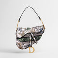 Dior Women's Saddle Bag Stirrup And D-ring Charm Multi-coloured Embroidered Butterfly Design Flap Saddle Bag Handbag And Shoulder Bags M0446CESE-M918 #197332