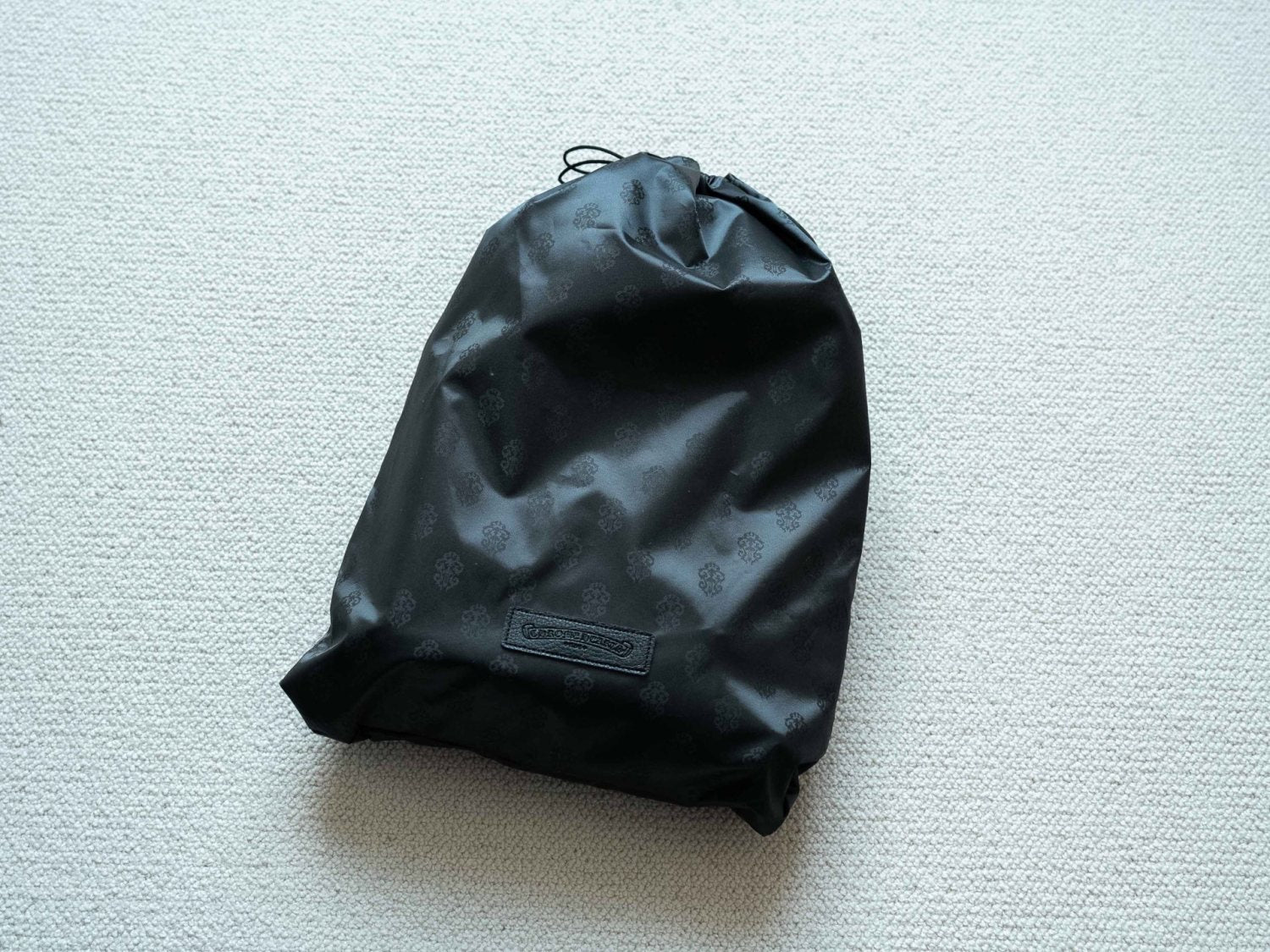 Chrome Hearts Solid Color Leather Zipper Leather Backpack Backpack #336982