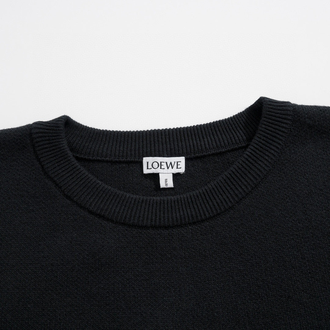 Loewe Sweater In Cotton And Viscose Crew Neck Knit Pullover #96296