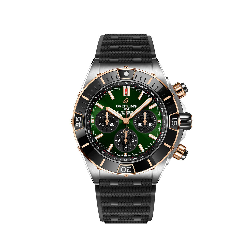Breitling Silicone Bracelet Mechanical Watch #96675