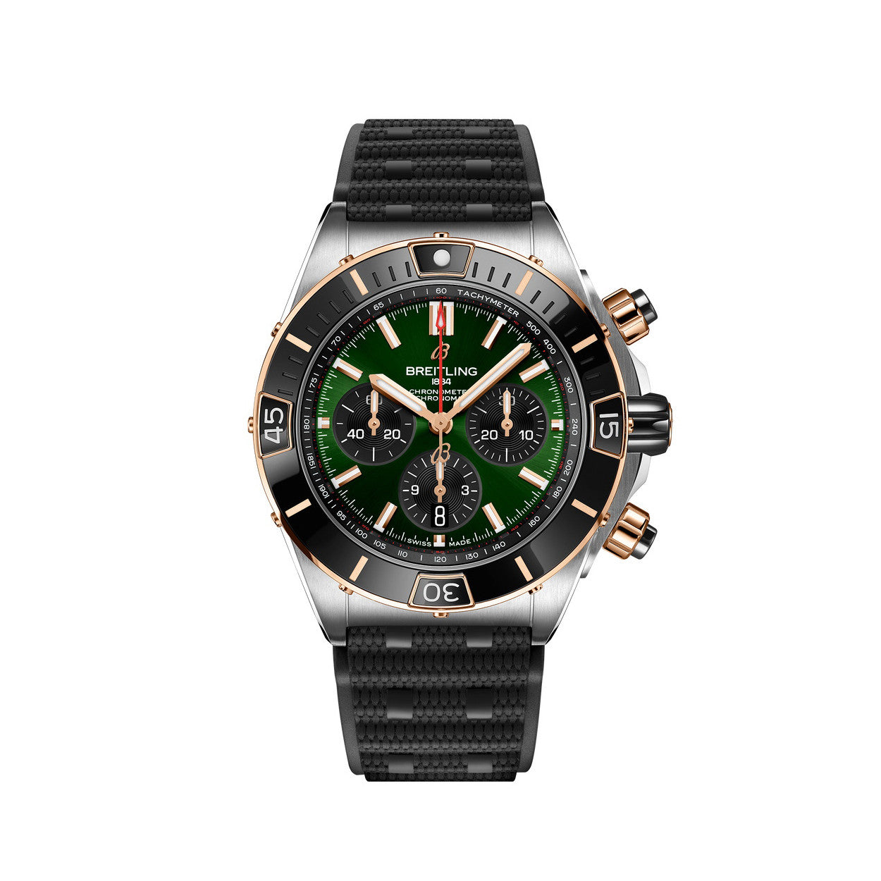 Breitling Silicone Bracelet Mechanical Watch #96675