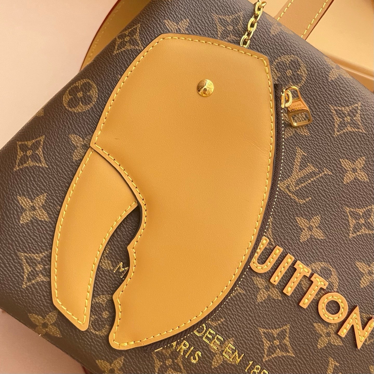 Louis Vuitton Women's Letter Logo Printed Leather Tote Bag Shopper Tote Handbags Bags #77792