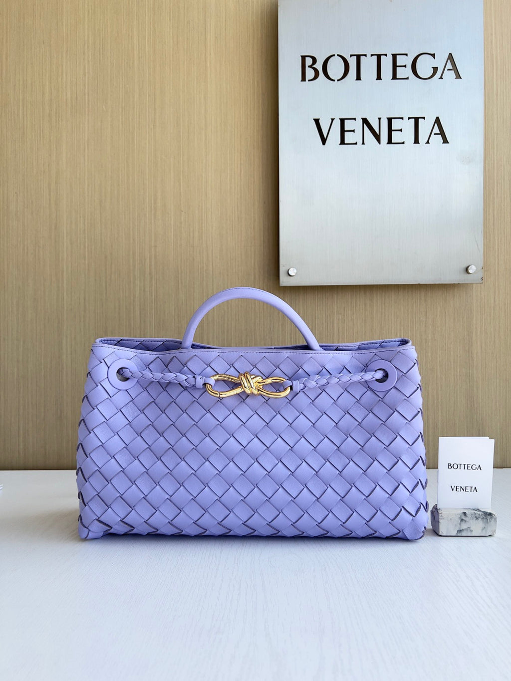 Bottega Veneta East-West Andiamo Chain Top-Handle Bag #329590