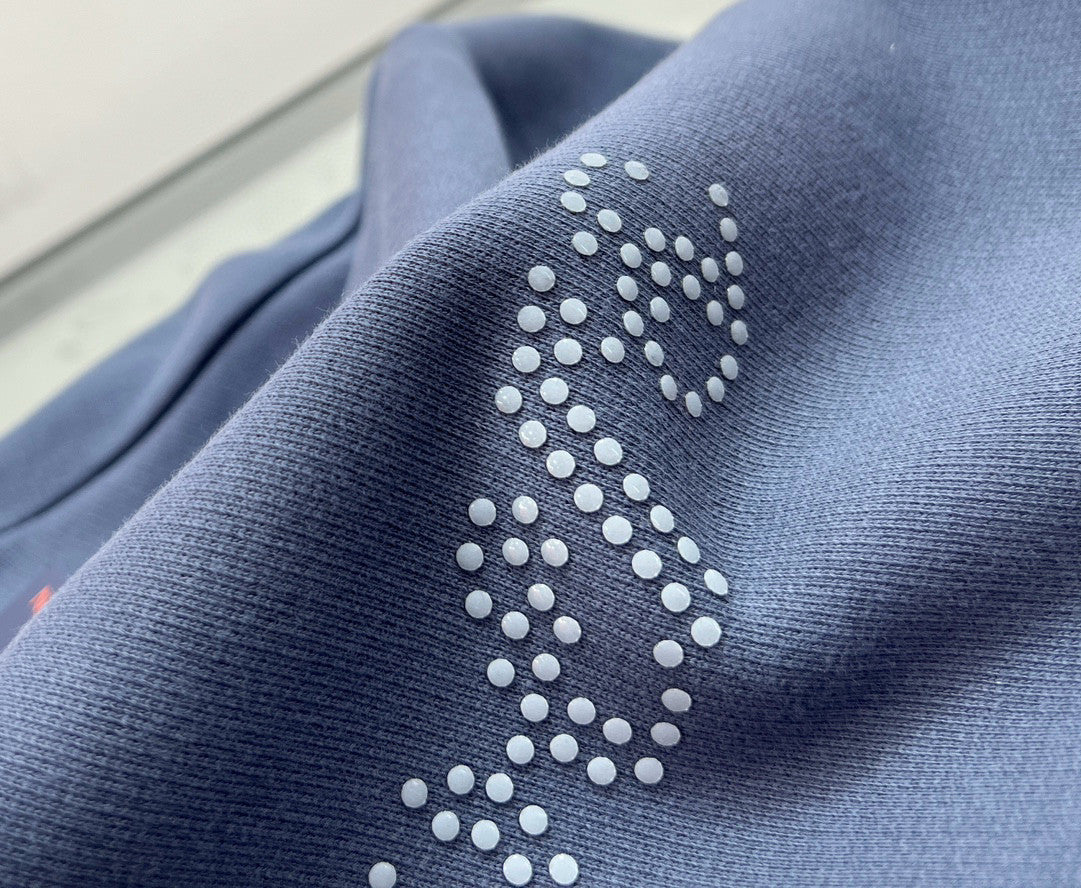 Louis Vuitton Men's Autumn Winter Blue Round Neck Cotton Long Sleeve Sweatshirt Pullover #97746