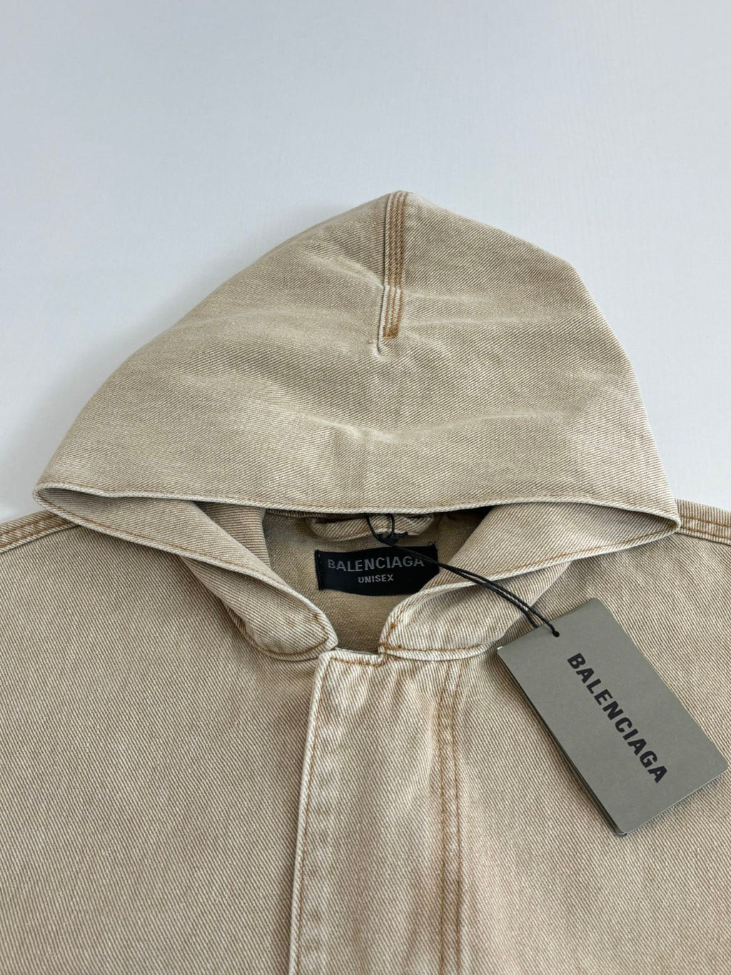 Balenciaga Men's Cropped Hooded Workwear Jacket #375601