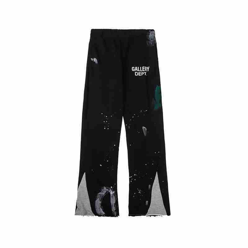 Gallery Dept Men's Spring And Autumn High Street Trend Structure Splicing Splash Ink Casual Sweatpants American Fashion Casual Straight Casual Pants #71782
