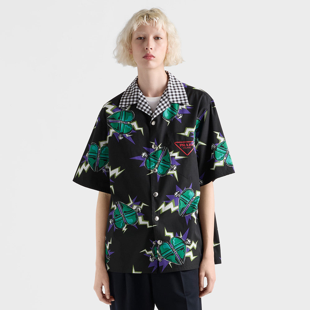 PRADA Timecapsule Printed Cotton Shirt #378085