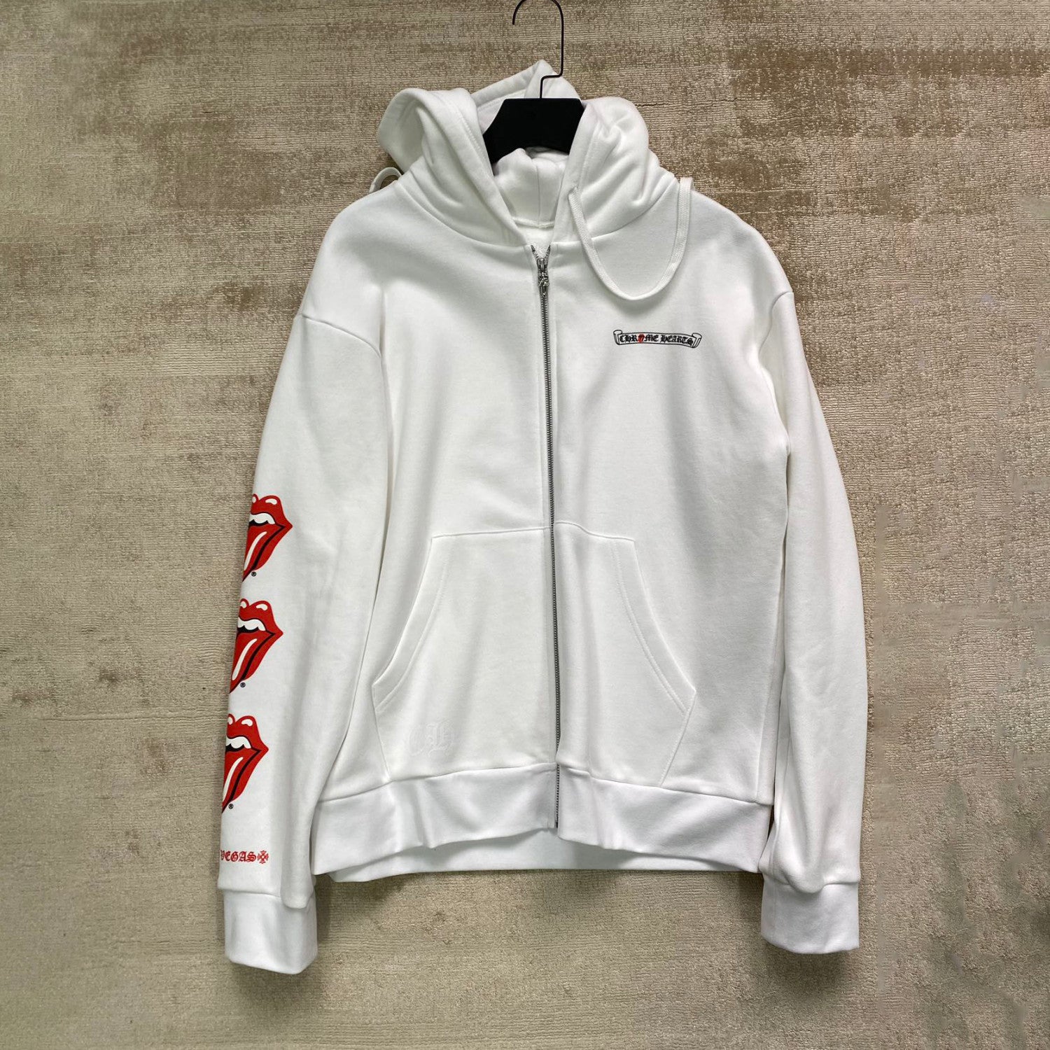 Chrome Hearts Chrome Hearts Men's Spring and Fall Logo Printed Zipper Long Sleeve Hooded Jacket #99978