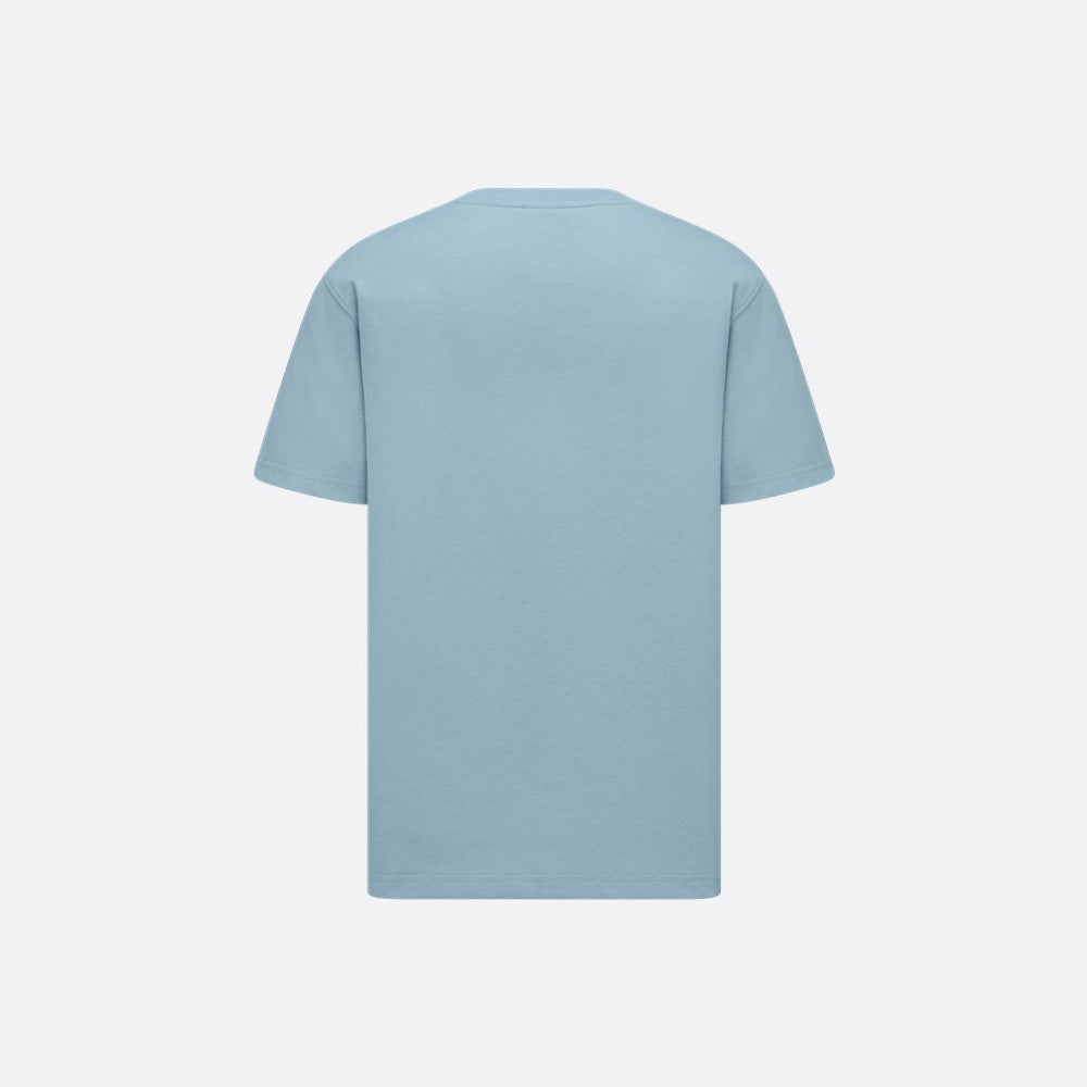 Dior Men's Summer Fashion Casual Solid Color Round Neck Cotton CD Embroidered Logo Loose Fit T-Shirt #78374