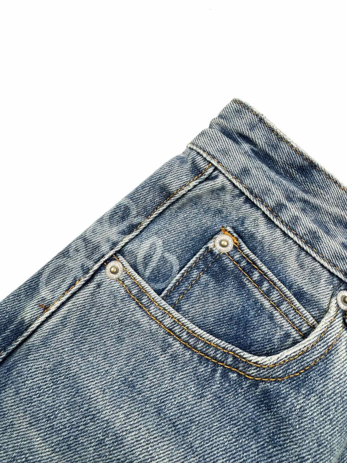 Loewe Men's Spring and Autumn Logo Print Pocket Zipper Loose Solid Color Jeans Pants #76779