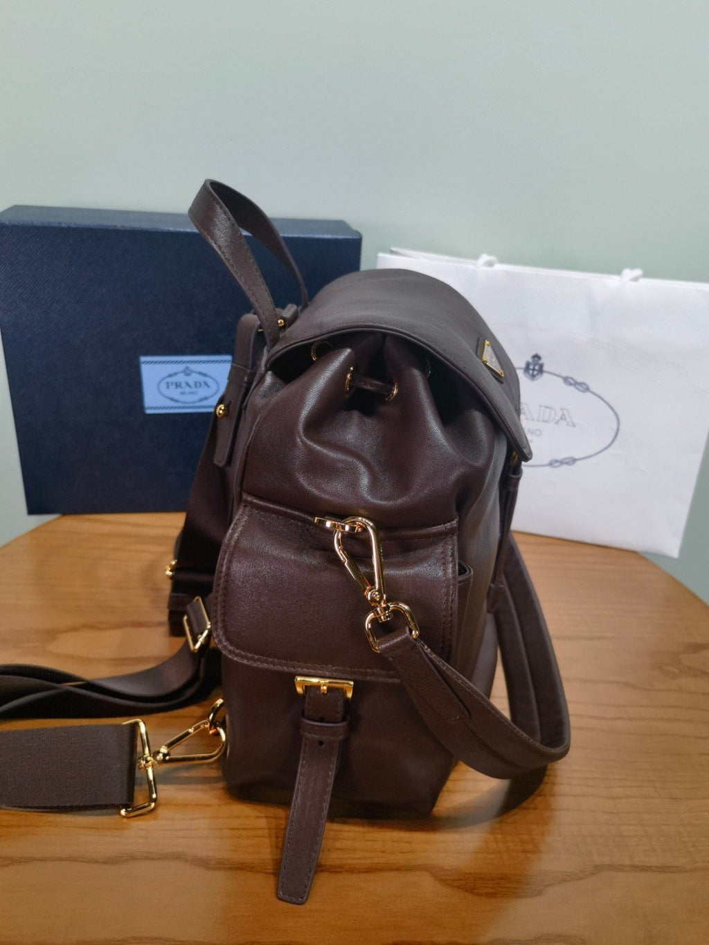Prada Autumn/Winter 2025 Explore Collection Nappa Leather Backpack Shoulder Bag 1BZ080 Bags #82541A