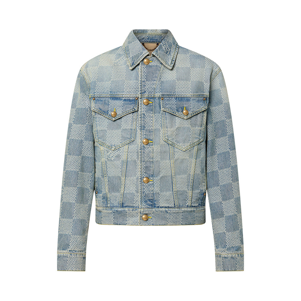 Louis Vuitton Damier Classic Denim Jacket Pants #375744