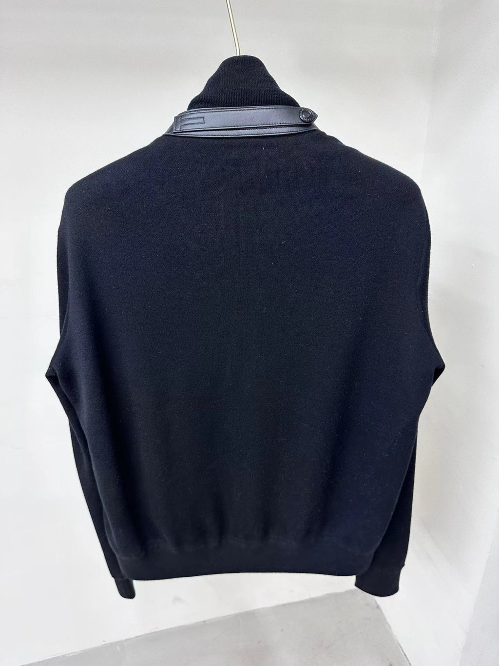 Tom Ford Men's Winter Knit Patchwork Down Zipper Jacket Nylon Fown Front Merino Blouson #97213