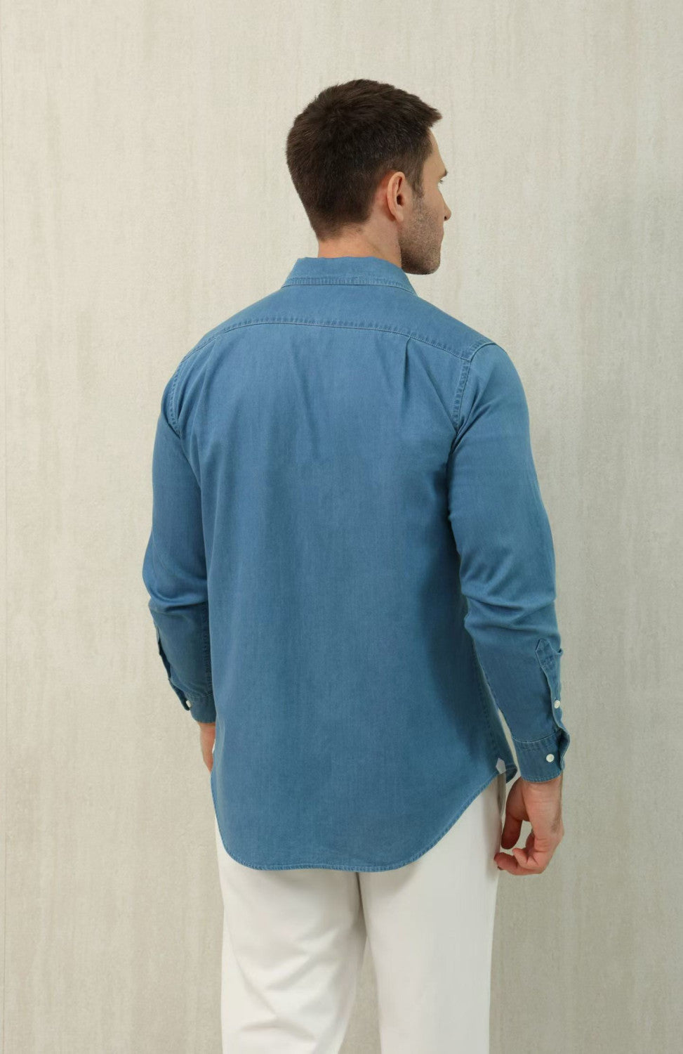 Loro Piana Top-quality Version André Shirt Cotton Ultra Stone-Washed #375405