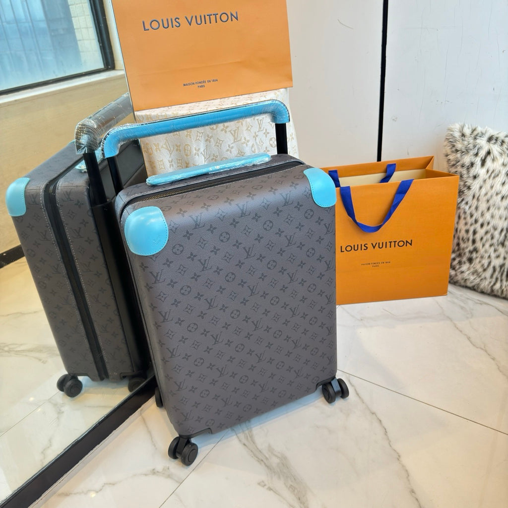 Louis Vuitton Horizon 55 Damier Azur Canvas Travel Bags and Rolling Luggage Fashion Luggage Box Bag Bags N40910 #84359A