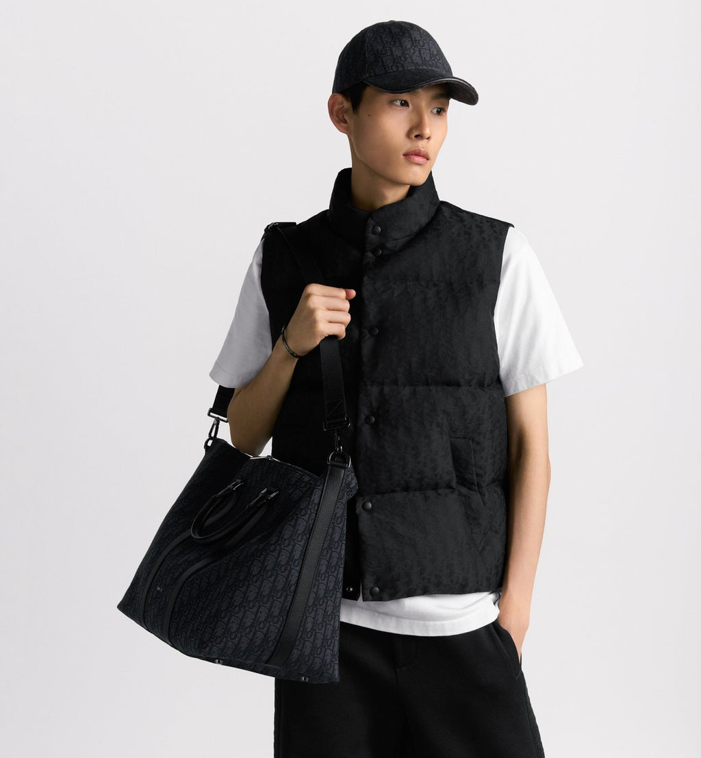 Dior Men's Weekender 40 Weekend Bag Jacquard Canvas Tote Shoulder Bag 2025 New Style Two-Tone Fashionable All-Over Print Bags 1ESDU134YKY_H27E #82351A