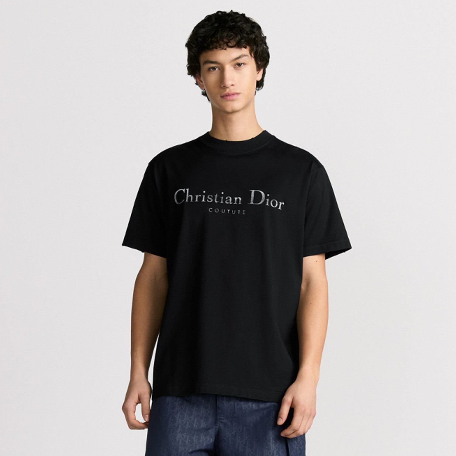 Dior Summer Men's And Women's Fashion Casual Crew Neck Pullover Solid Color Christian Dior Couture Print Relaxed Fit Cotton Short Sleeve T-Shirt #79157