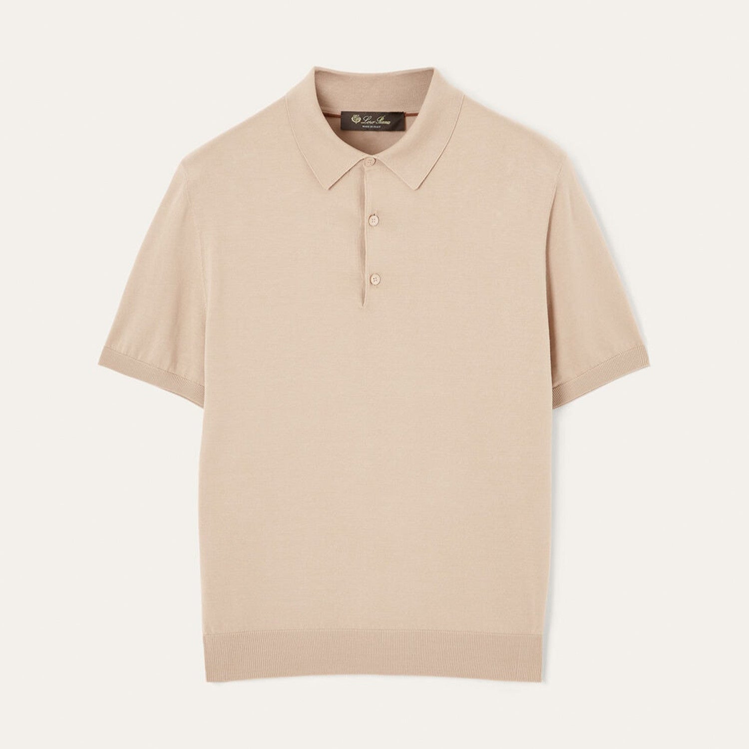 Loro Piana Men's Polo Shirt Solid Color Lapel Button Straight Knit T-shirt Fashion Casual Trend Comfortable T-shirt Ngvp #2416