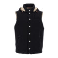 Brunello Cucinelli Men's Spring/Autumn Detachable Hooded Solid Color Single-Breasted Bonded Wool Flannel Down Vest Ngvp #2293