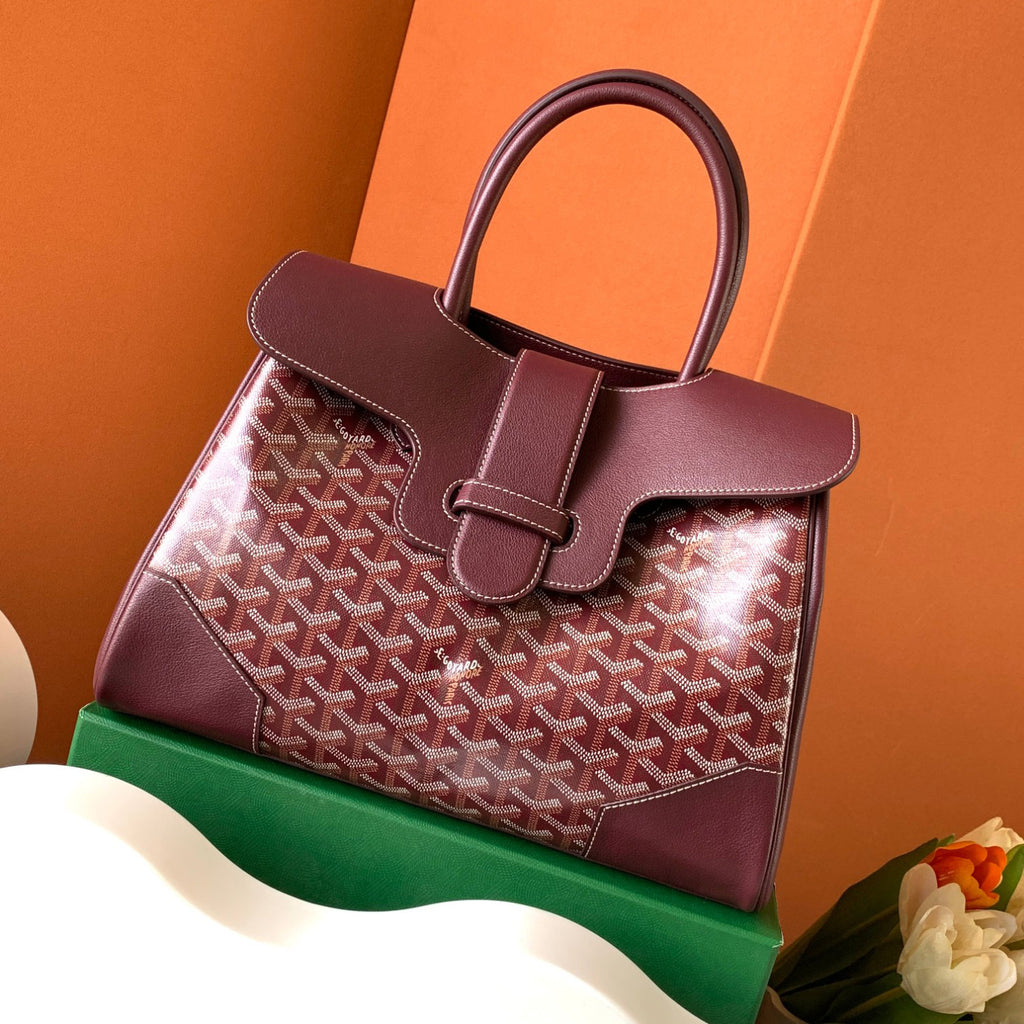 GOYARD Men's And Women's Fashion Classic Color Blocked Print Leather Tote Handbag Bag Bags SAIGOCMMLTY-01CL03P #78819