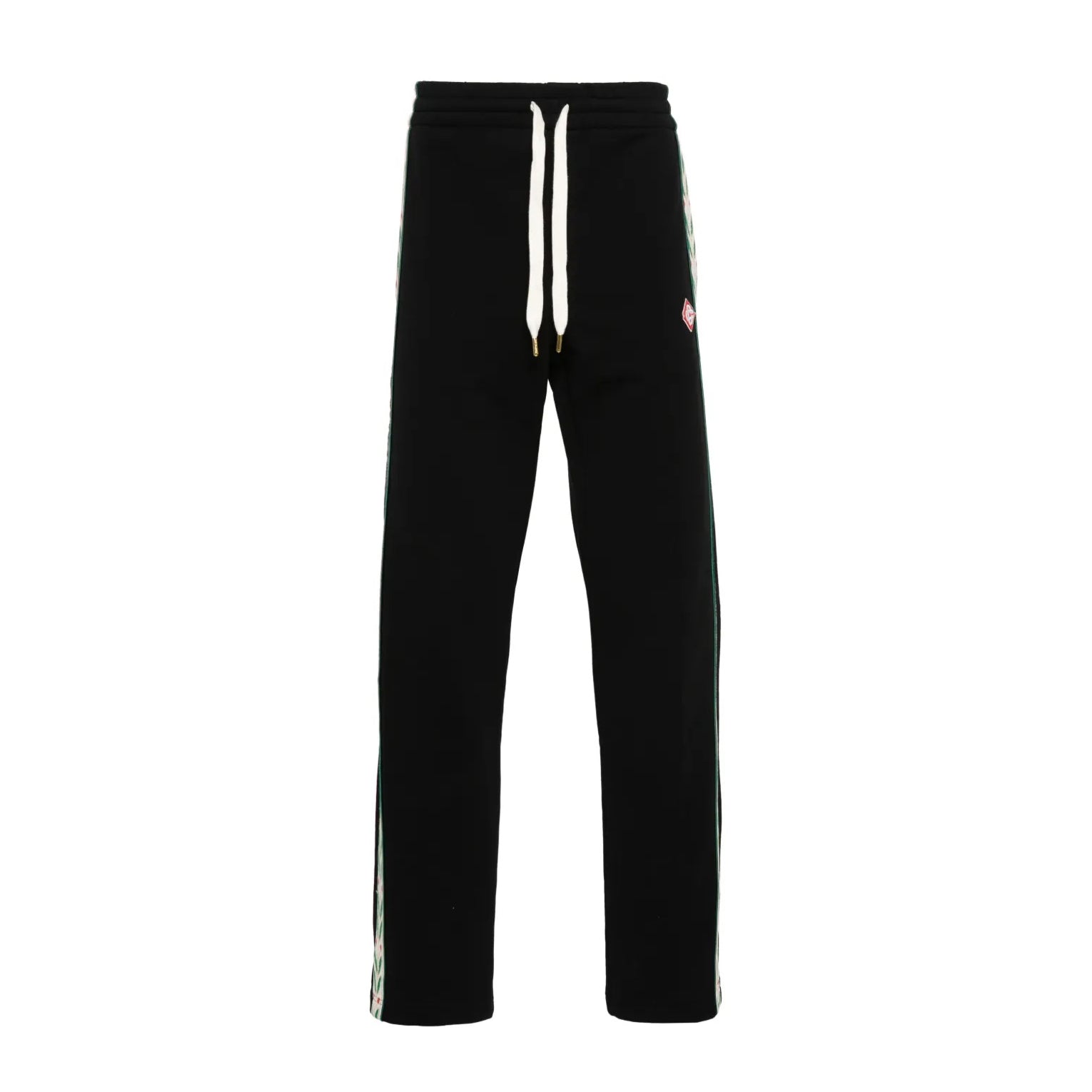 Casablanca Men's Solid Color Mid-Rise Straight Leg Cotton Long Lace-Up Casual Pants #75258